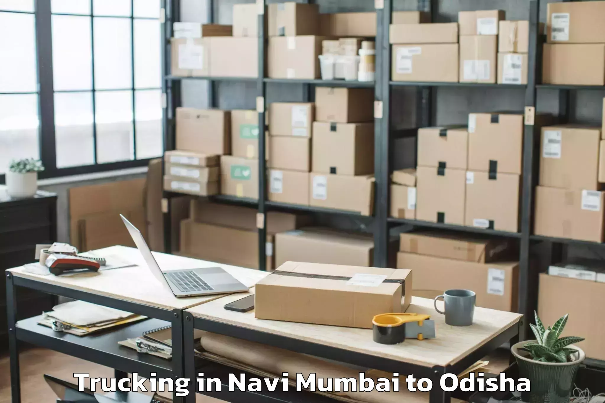 Easy Navi Mumbai to Belpara Trucking Booking